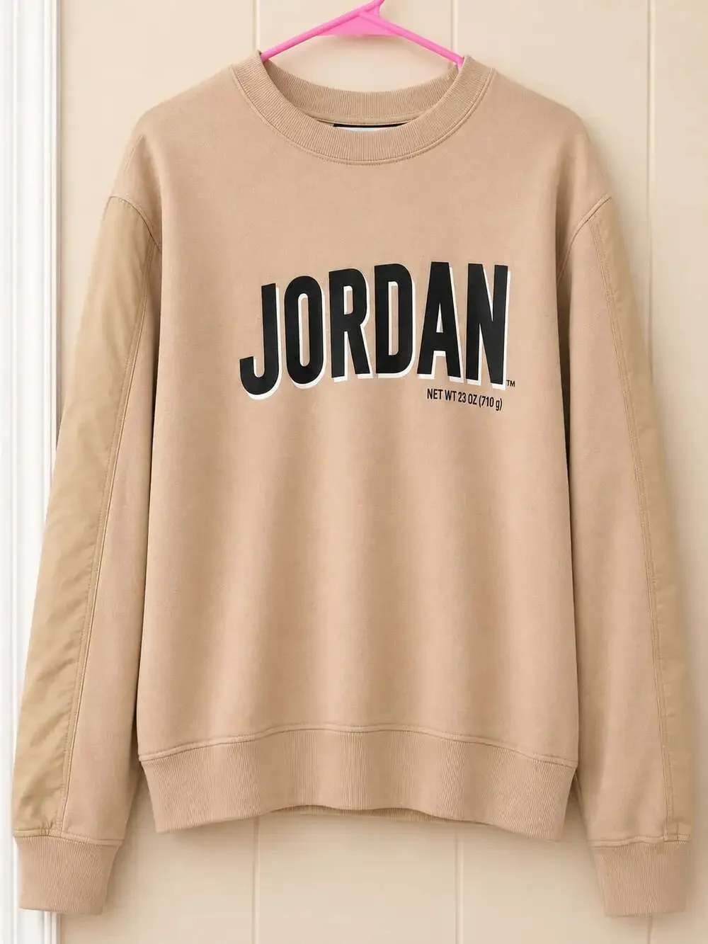 Jordan Flight MVP Fleece Crew Neck Sweatshirt in Desert Yellow